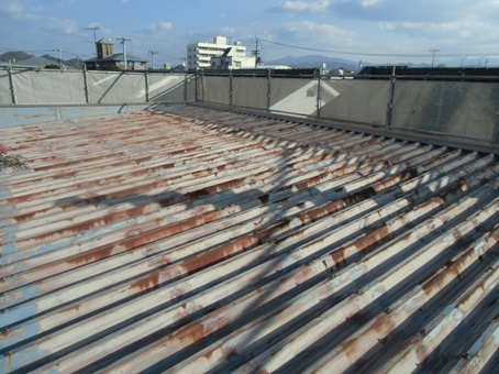 K商会様　屋根遮熱塗装工事