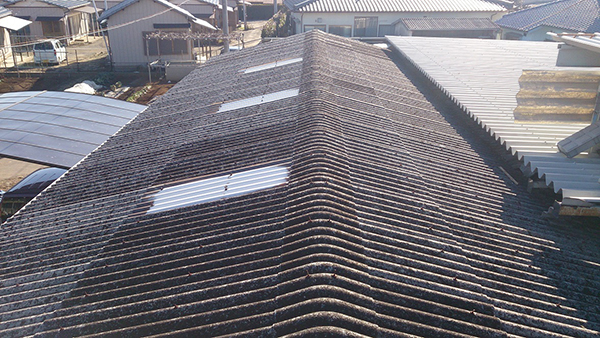 T工業株式会社様　スレート屋根防水遮熱塗装工事
